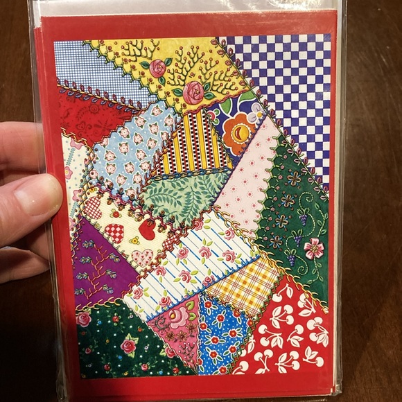 Mary Engelbreit Colorbok Patchwork Quilt Design Notecards - 2004 - Set of 6 - Picture 2 of 8